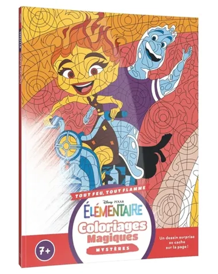 Hachette раскраска по номерам Disney Pixar - Coloriages Magiques - Mystères (7+) - ELEMENTAIRE
