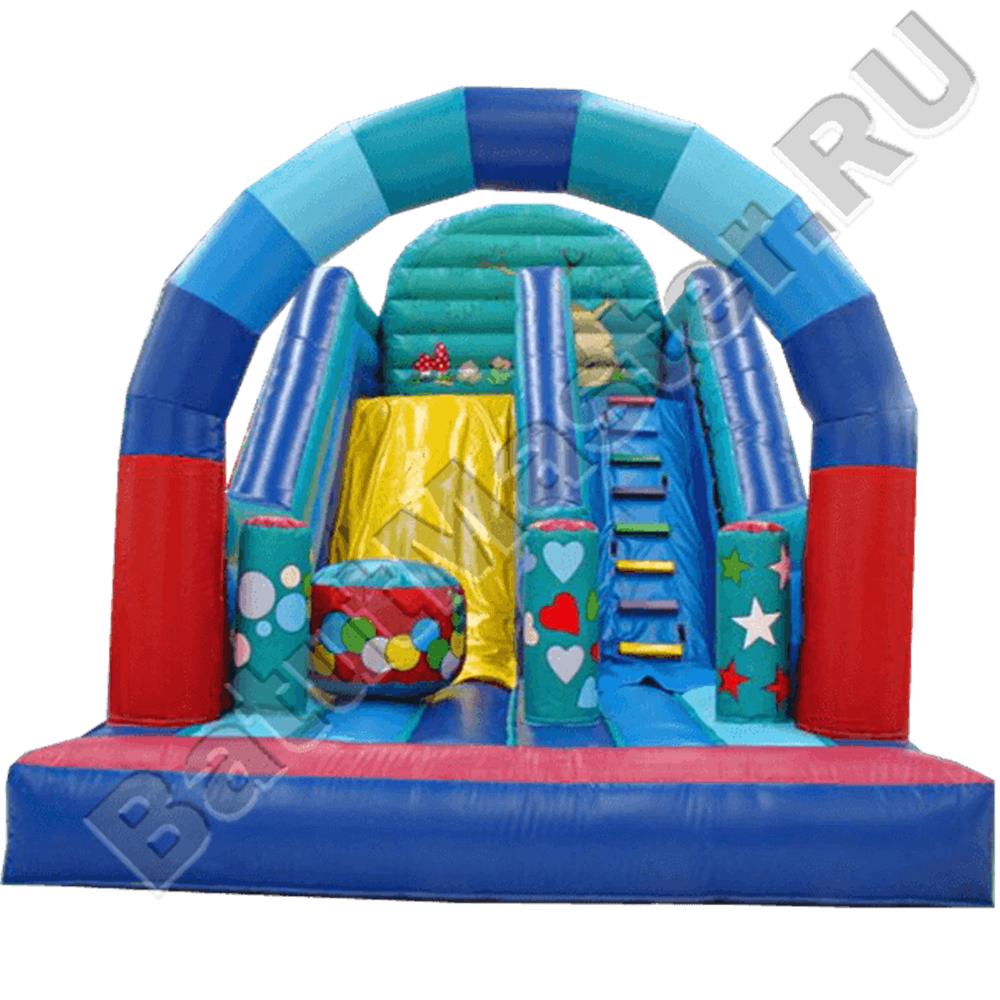 Детский надувной батут-горка "Серпантин"