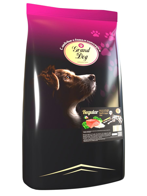 Grand dog корм сухой для взрослых собак средних и крупных пород говяжий рубец регулярный
