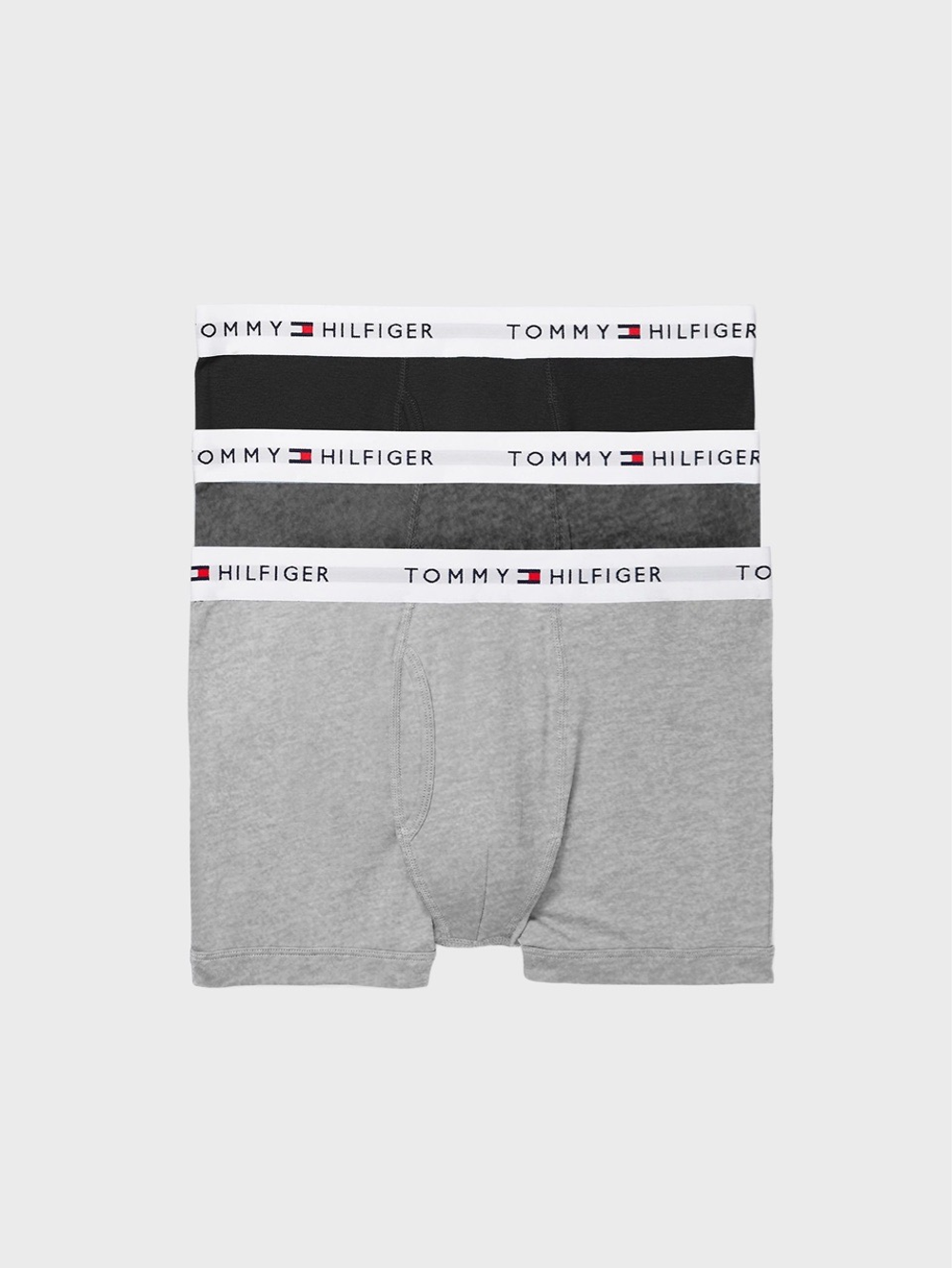 Трусы боксеры-транки Tommy Hilfiger Cotton Classics 3-Pack Grey Heather