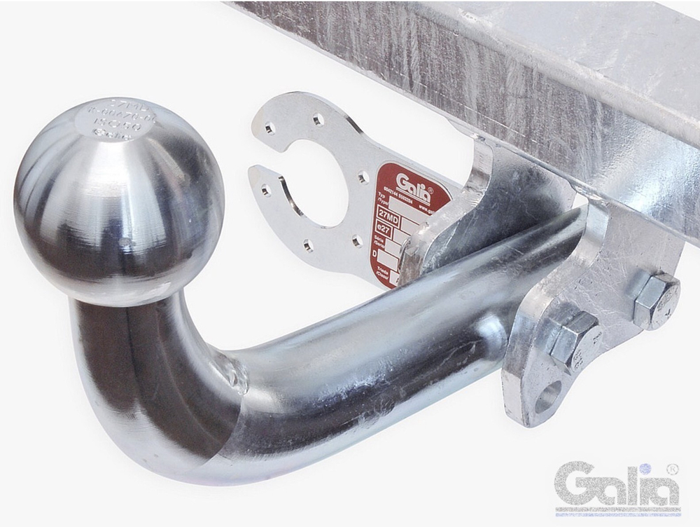 Фаркоп оцинкованный Galia V079A для Volvo S80 2006-2010, Volvo V70 2007-2016(паспорт и сертификат в комплекте)(без электрики)