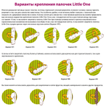 Little One Палочки для хомяков, крыс, мышей и песчанок с воздушным рисом и орехами 2*55 г