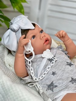 Кукла Marina and Pau 45 cм ANE мягконабивная с пледом в пакете (1240K)