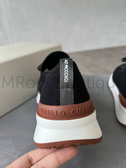 Мужские кроссовки Brunello Cucinelli черного цвета