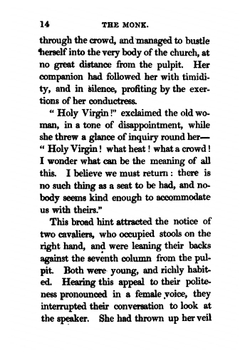 The Monk: A Romance. in Three Volumes. by M. G. Lewis. Volume 1 | Matthew Gregory Lewis