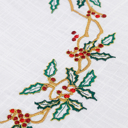 Дорожка на стол 45х150см Tkano Festive wreath New Year Essential