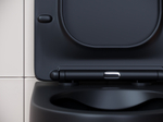 Комплект подвесной безободковый унитаз Ceramica Nova Play CN3001MB черный матовый с сиденьем микролифт + инсталляция Geberit Duofix 458.124.21.5 с кнопкой, хром глянцевый