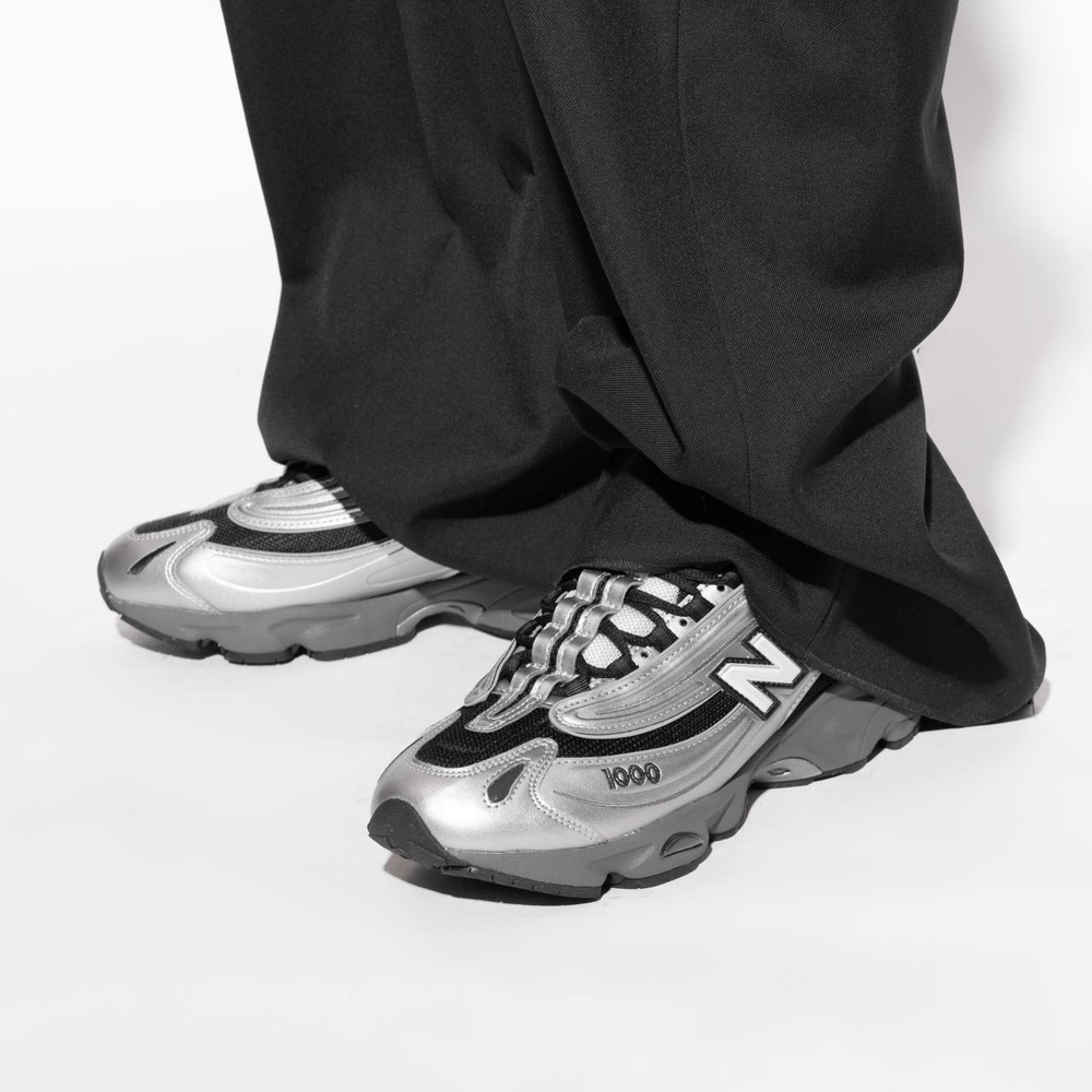 New Balance 1000 Black Silver Metallic