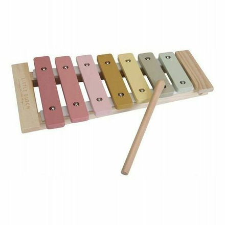 Игровой набор Little Dutch Wooden Xylophone - Деревянный ксилофон розовый LD7016