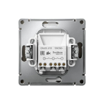 ARTGALLERY 2-клавишный ВЫКЛЮЧАТЕЛЬ, 10АХ, механизм, быстрозажим. клем., МОККО