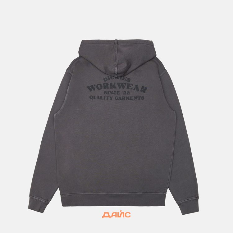 Толстовка мужская Dickies Christiana Garment Dyed Hoodie  артикул:DK0A87NQBLK1 - купить в магазине Дайс