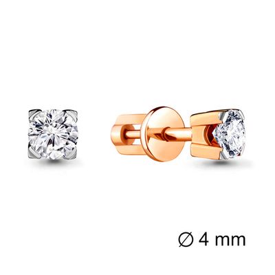 940119к Серьги из Золота с бриллиантами