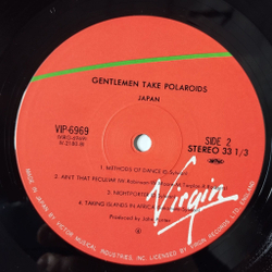 Винтажная виниловая пластинка LP Japan Gentlemen Take Polaroids (Japan 1980)