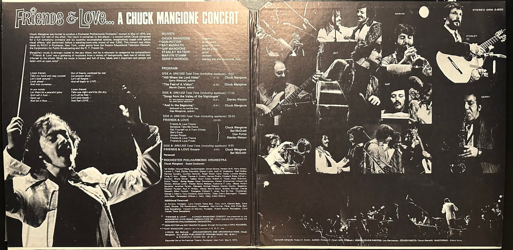 Chuck Mangione - Friends & Love... A Chuck Mangione Concert 2LP (США 1970г.)