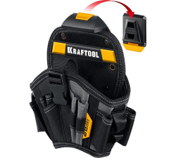 Кобура для шуруповерта большая с быстросъёмным креплением FastClip KRAFTOOL KH-17 17 карманов и петель 38768