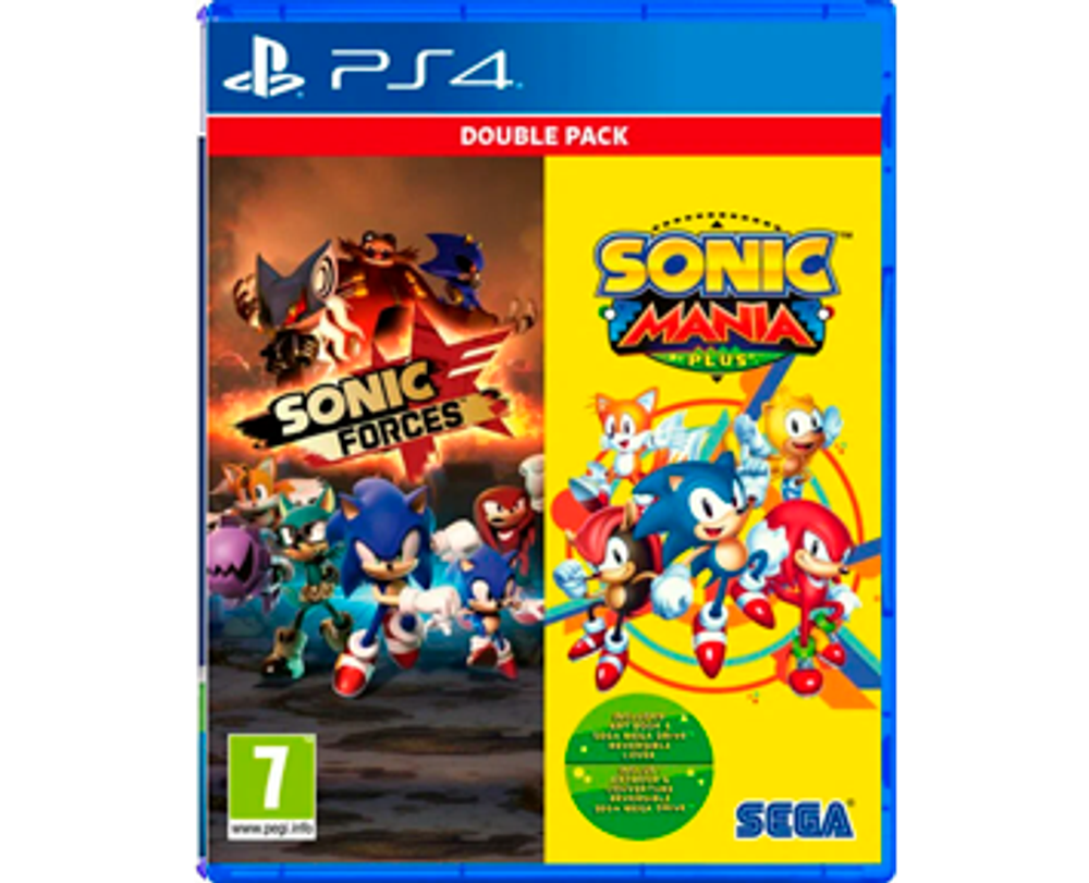 Sonic Mania Plus & Sonic Forces Double Pack (PS4) NEW