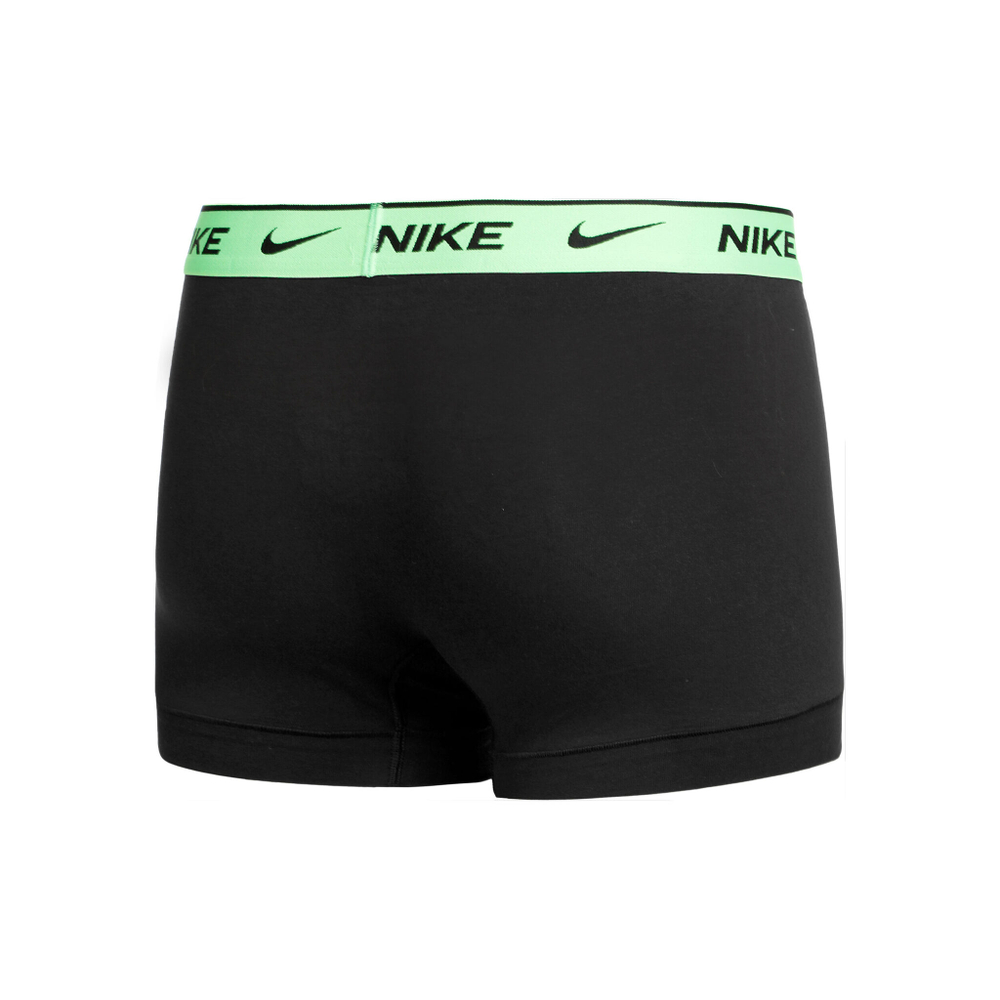 Nike Everyday Cotton Stretch Trunk Boxer Shorts 3 Pack Men - Grey, Neon Green