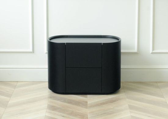 Тумба прикроватная Lagom 2 ящика ширина 60 см (черный)