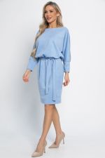 Платье Неслучайная встреча (пыльно-голубое) П15094-19М LT Collection