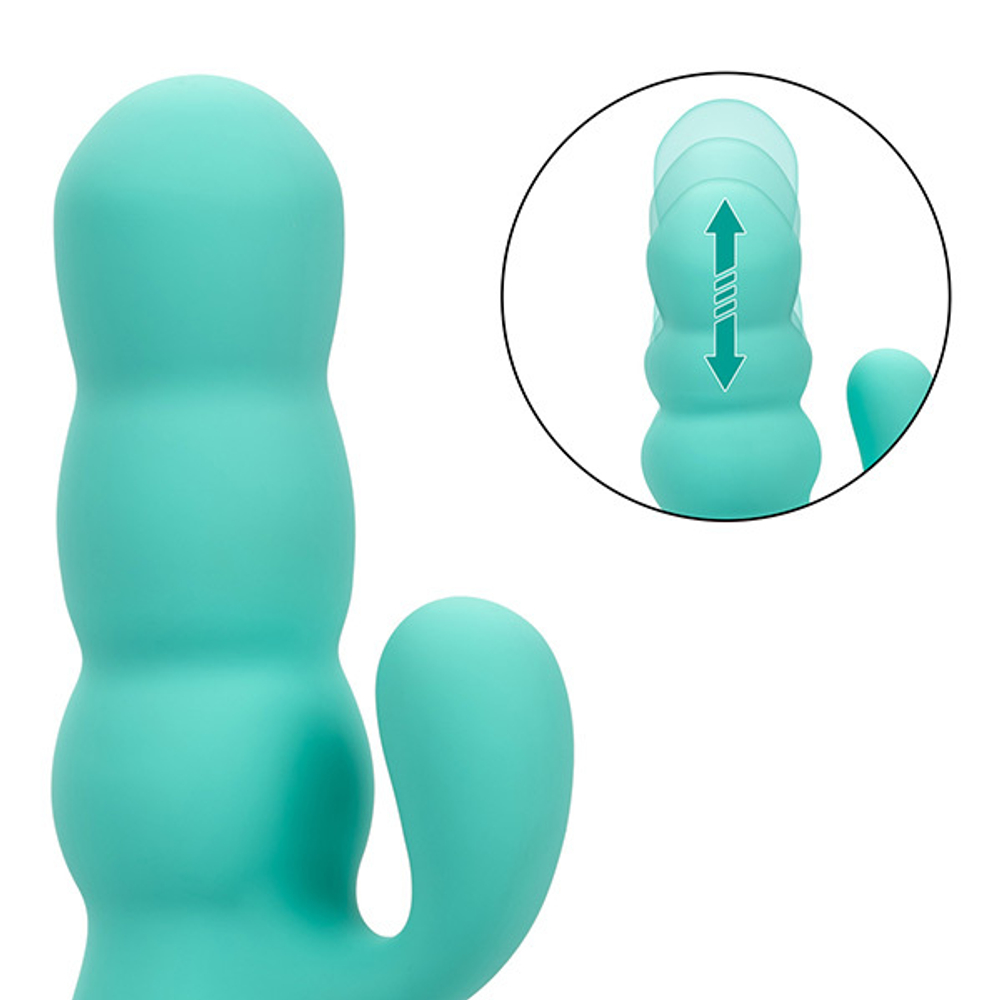 Мятный вибратор-кролик 15см с поступательными движениями California Exotic Dreaming Del Mar Diva Vibrador SE-4349-30-3