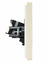 FORTE&PIANO Розетка компьютерная двойная RJ45 кат.5E FP433 ваниль IEK