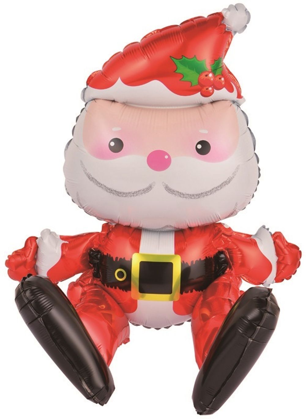 Шар 3D (20"/51 см) Фигура, Сидячий Дед Мороз