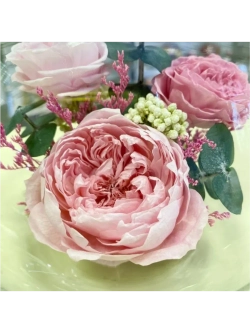 Натуральные пионы в стекле, вакуум