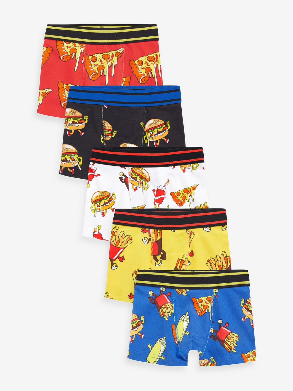 Трусы для мальчика Next N34-007, 5 шт., Красный, Желтый, Синий
