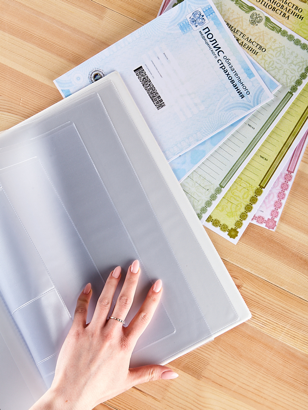 Папка для хранения семейных документов А4 c файлами