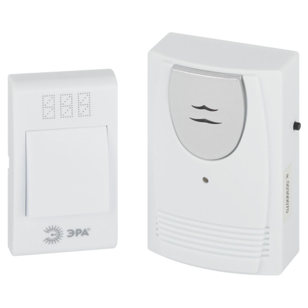 Звонок дверной ЭРА C61 беспроводной белый 32 мелодии