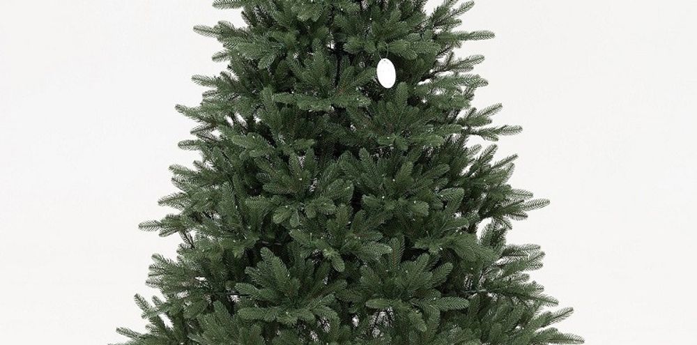 Елка с гирляндой "Никольская" (Литая хвоя) 210 см / 2,1 м