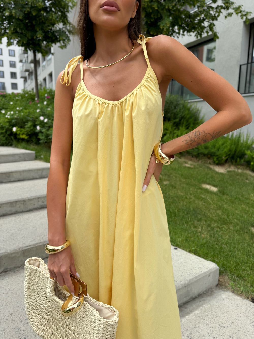 Сарафан в длине макси из хлопка