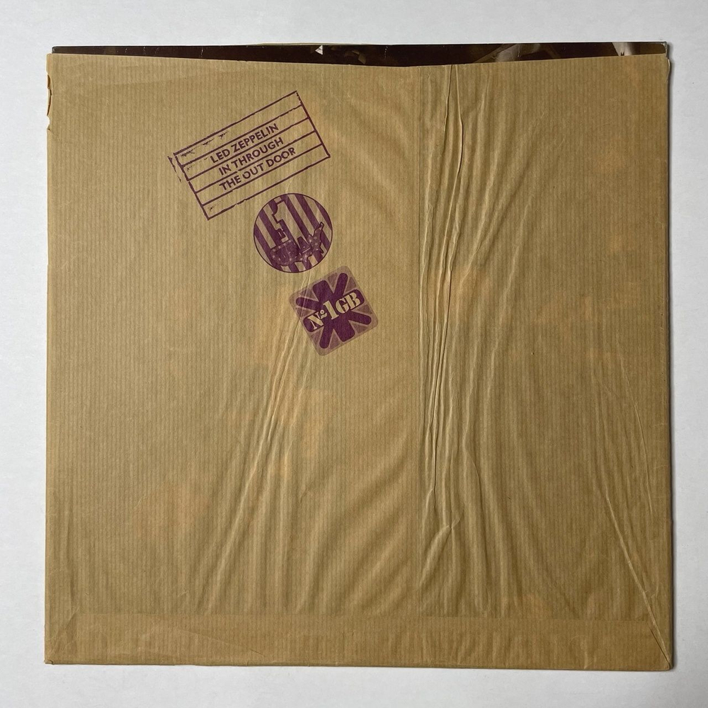 Винтажная виниловая пластинка LP Led Zeppelin In Through The Out Door (Испания 1979) F Sleeve Variant