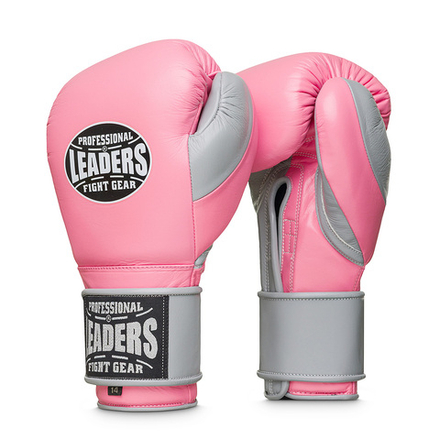 Перчатки боксерские LEADERS LS FANCY SOFT PNK/GR розово-серые
