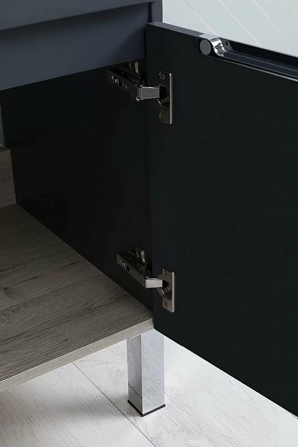 Тумба с раковиной Aquanet Алвита new 303900 70 антрацит