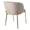 Стул Coral, серо-бежевый велюр с золотыми ножками