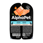 Пауч Альфа Пет Лосось паштет 80г для взр. кошек AlphaPet