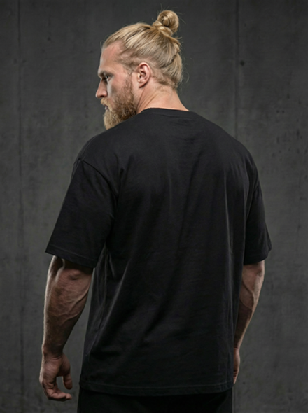 Футболка оверсайз LEGENDA Горыныч черная