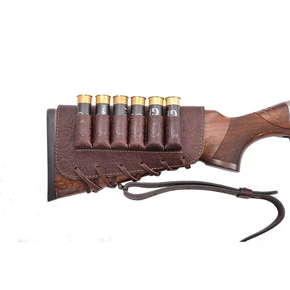 Патронташ на приклад гладкая кожа (IV)