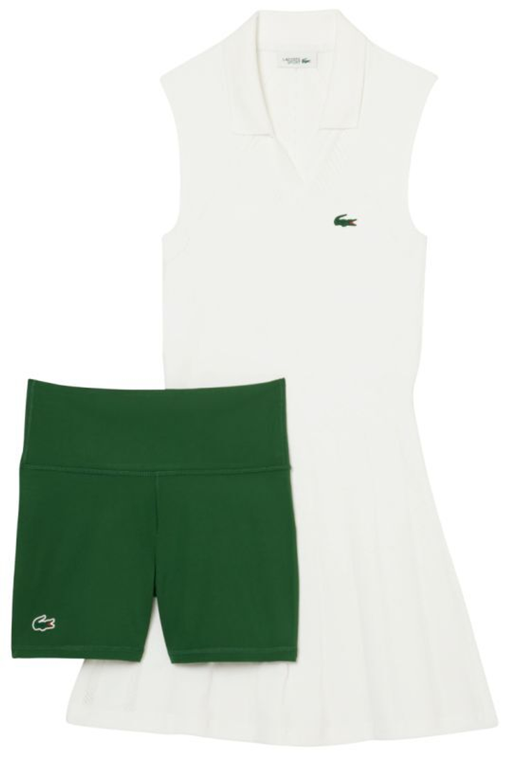 Теннисное платье Lacoste Stretch Tennis - белый