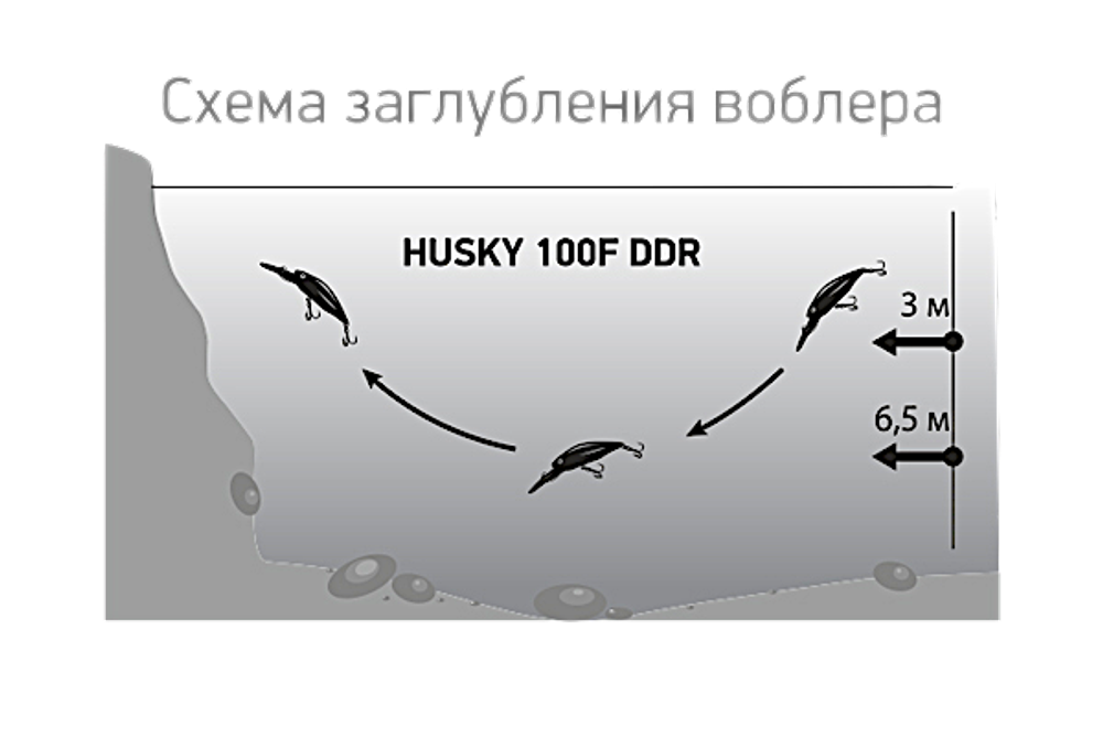Воблер LureMax Husky 100F DDR  078  100мм 21г 3.5-4м Fire Tiger