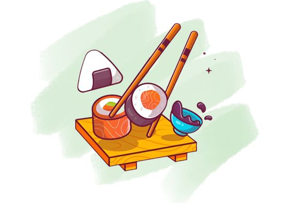 Почему Роллы едят палочками?
