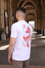 Футболка с принтом "Карпы Кои"