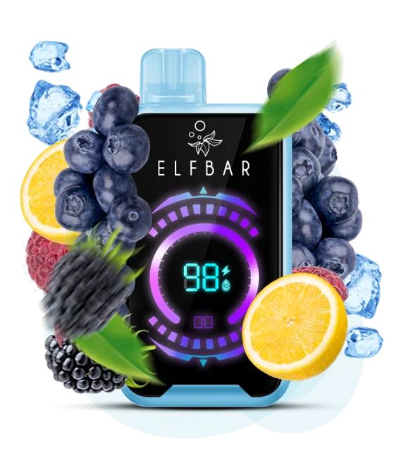 Одноразовый Pod Elf Bar FS - Blueberry Razz Lemon (18000 затяжек)