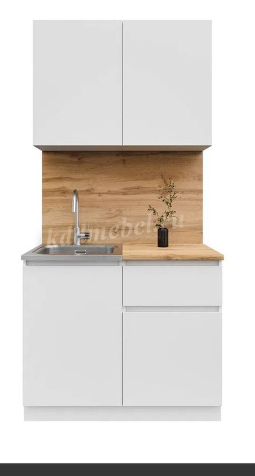 Кухонный гарнитур Лето 1.0 (белый)