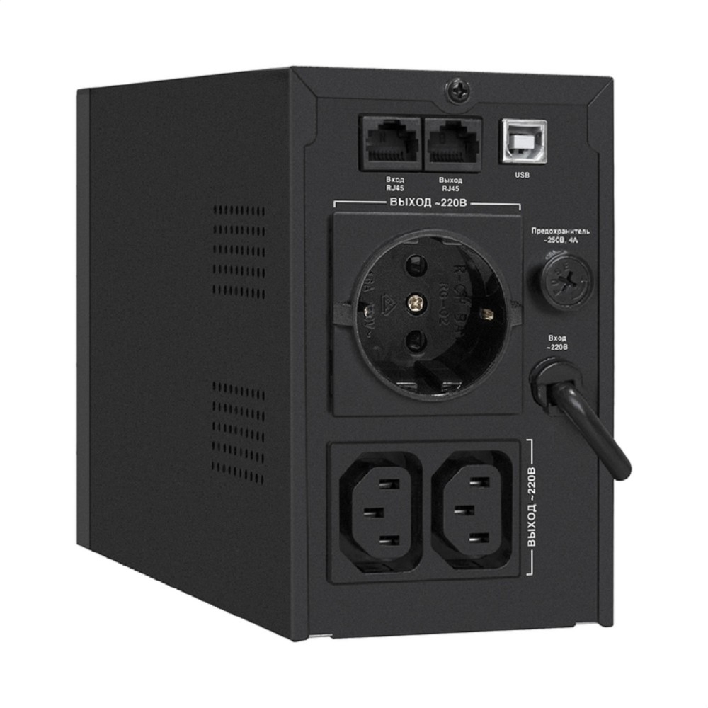 Источник бесперебойного питания Exegate EX292788RUS ИБП ExeGate SpecialPro Smart LLB-1000.LCD.AVR.1SH.2C13.RJ.USB &lt;1000VA / 550W, LCD, AVR, 1*Schuko+2*C13, RJ45 / 11,USB, металлический корпус, Black&gt;