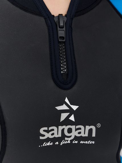Гидрокостюм Sargan Nero 2.0 Shorty lady 3 мм черно-голубой