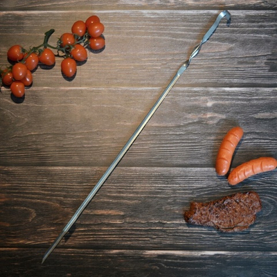 Шампур угловой 620*10*1,0мм нерж