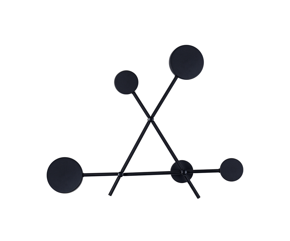 2207A,19 Настенный светильник Фирс черный Led 32W