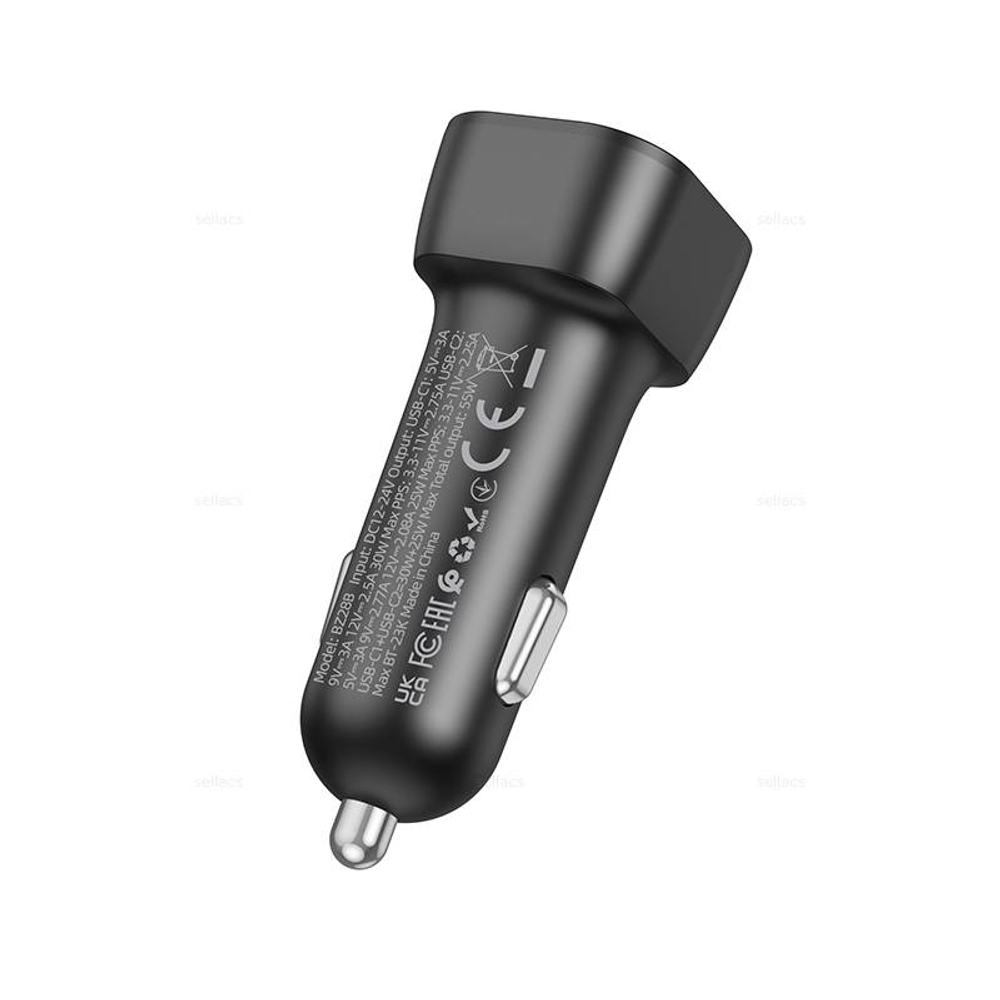 Автомобильное зарядное устройство Borofone BZ28B PD55W QC3.0 (black)